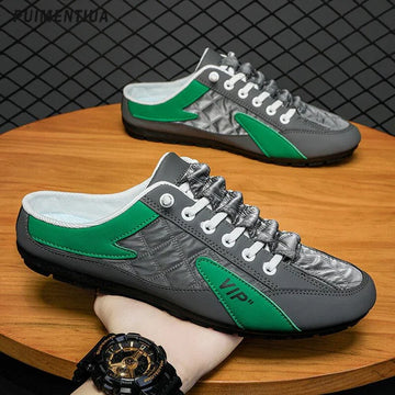 Green Men's Slip-On Shoe