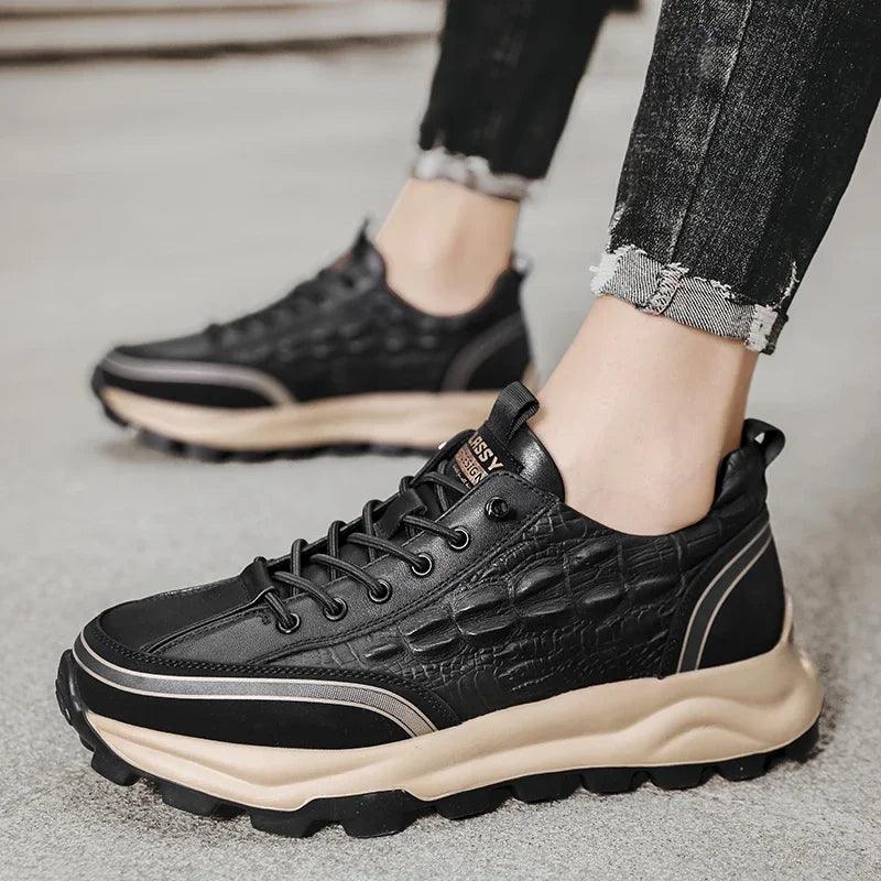 Alligator Crafted Shoe(BLACK)