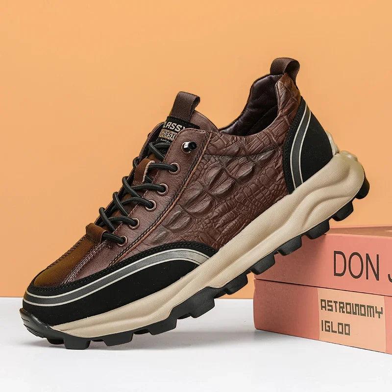 Alligator Crafted Shoe (DARK BROWN)