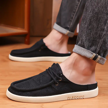 CASUAL KHAADI SLIP-ON LOAFER (BLACK)