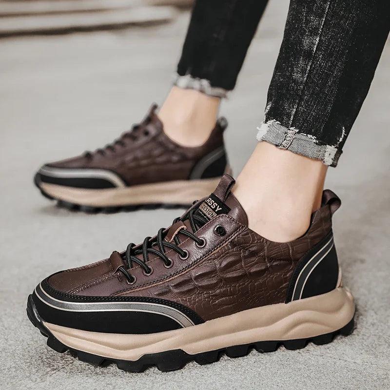 Alligator Crafted Shoe (DARK BROWN)