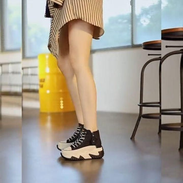 Women's Chunky Casual Shoes (BLACK)