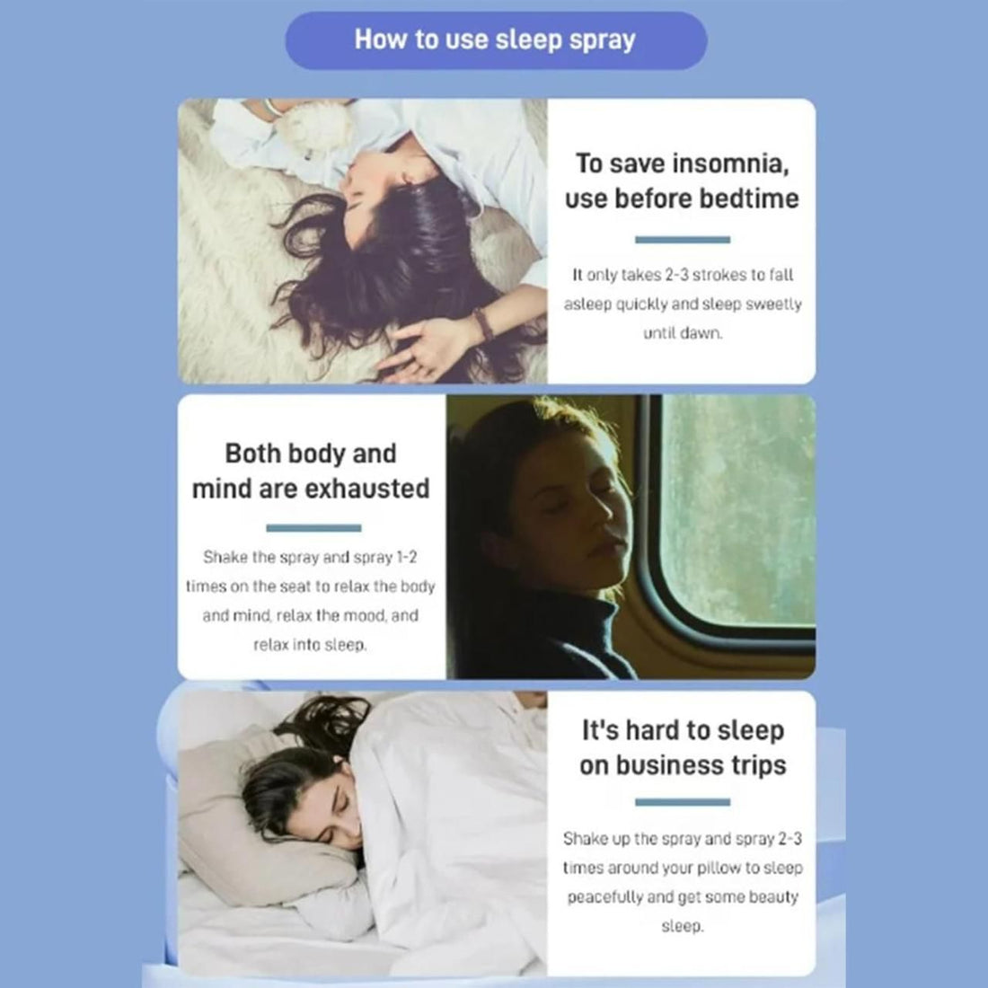 SLEEP AID SPRAY - (Pack of 2) for Faster Sleep