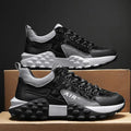 Men's Korean Style High Top Fashion Casual Shoes (Boots) White Black_07