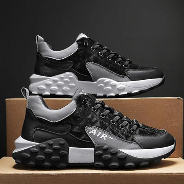 Men's Korean Style High Top Fashion Casual Shoes (Boots) White Black_07