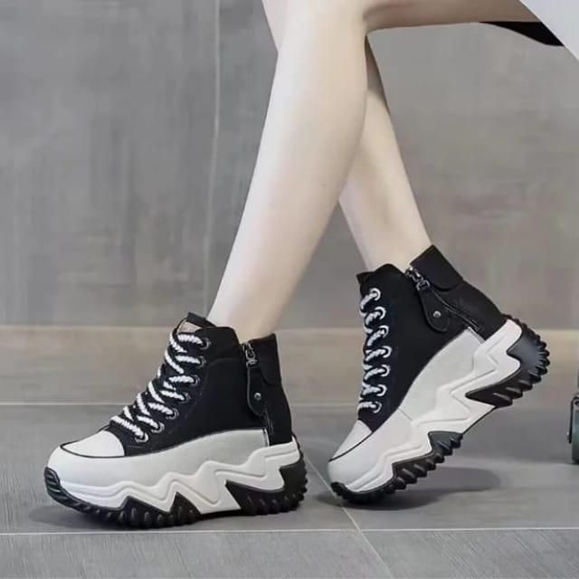 Women's Chunky Casual Shoes (BLACK)