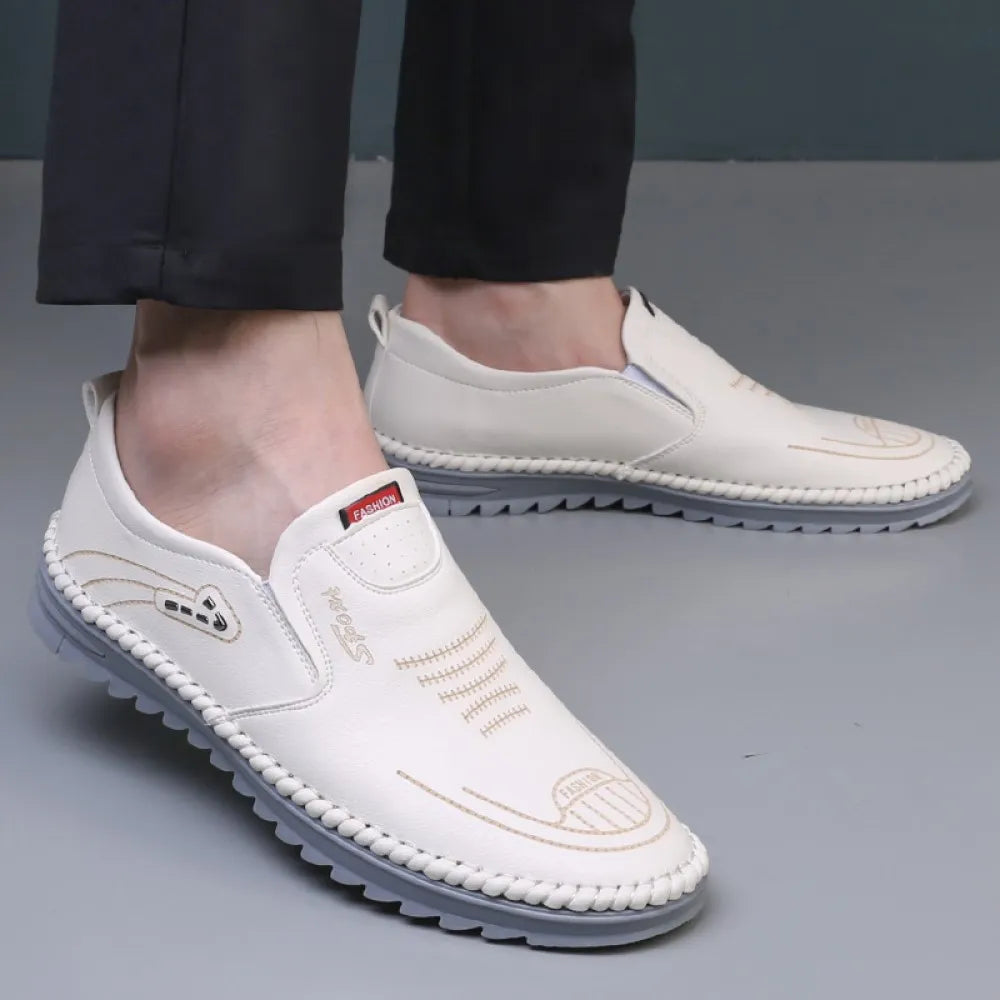 Trendy Lightweight Mens White Loafer