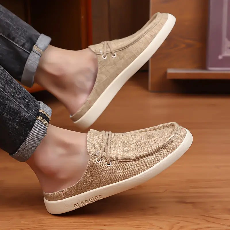CASUAL KHAADI SLIP-ON LOAFER (KHAKI)